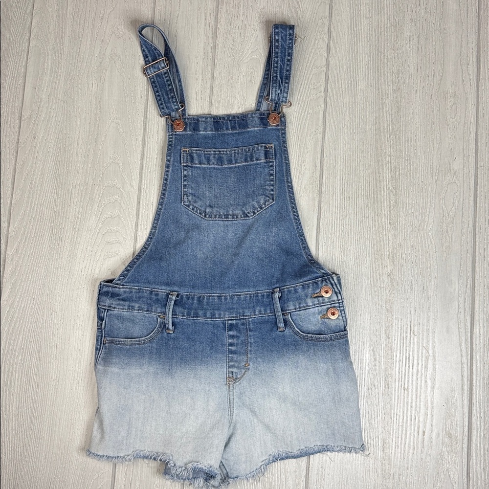 Girls Abercrombie Kids Denim shorts Overalls ombre